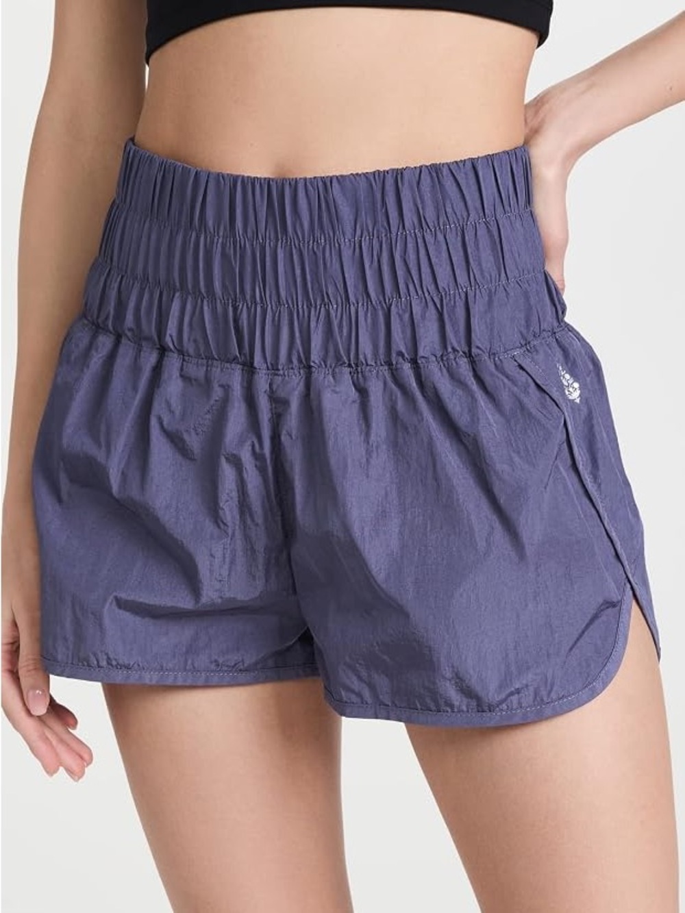 FREE PEOPLE MOVEMENT High-Waist Athletic Running Workout Shorts Purple Size XS